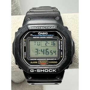 Casio DW-5600E New Battery Mens Watch 43MM 8.5" Mod 3229 Black Band